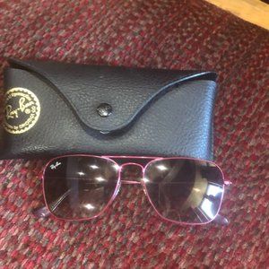 Rayban Caravan Red Wire Sunglasses